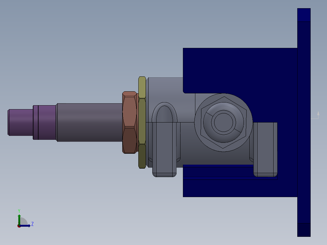 阀体卡簧安装机左视图