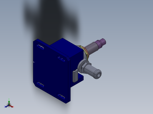 阀体卡簧安装机正等轴测缩略图
