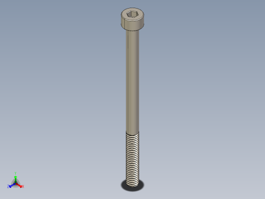 Screw_DIN_912_M4x60_A2.STEP公制内六角螺钉