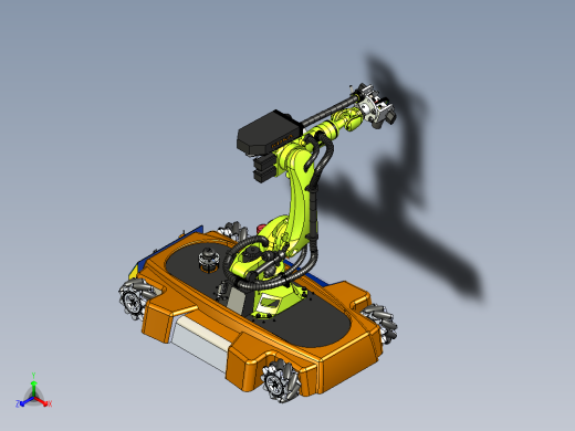 带有视觉检测机构的麦轮AGV小车