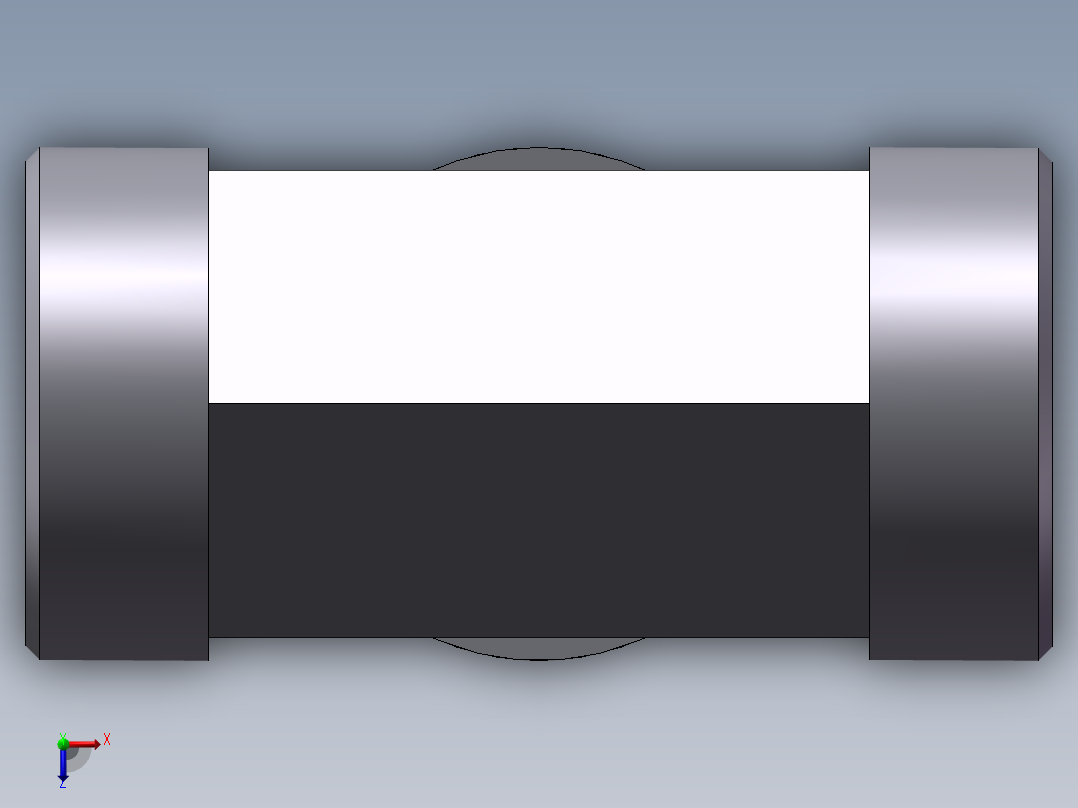 AC+AD 三通接头 T、AC-45俯视图