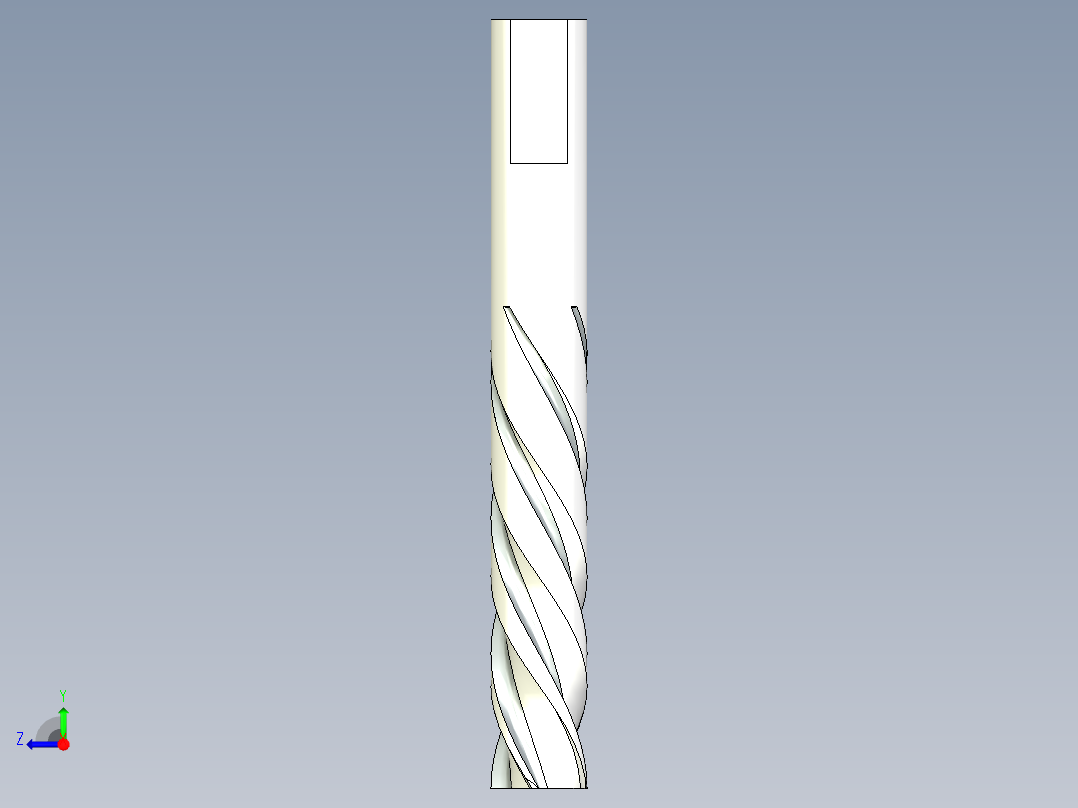B2005102-铣刀端铣刀和燕尾槽刀右视图