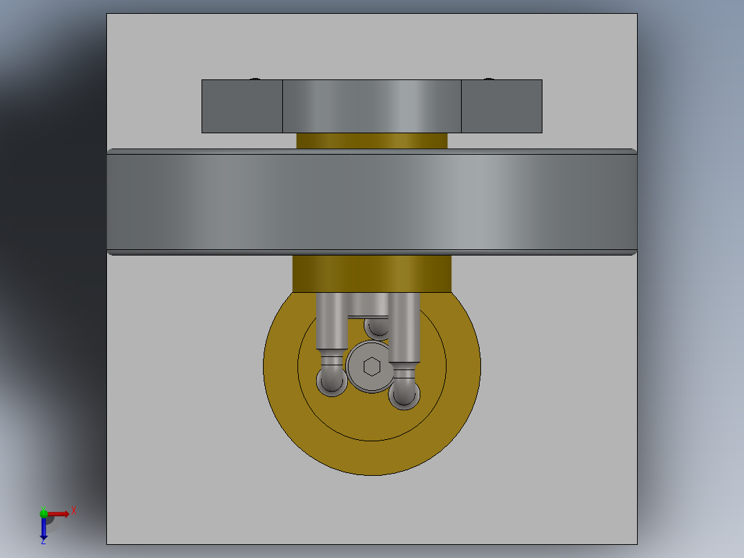 弯头发动机俯视图