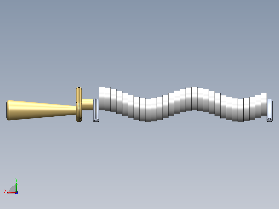 凸轮和轴后视图