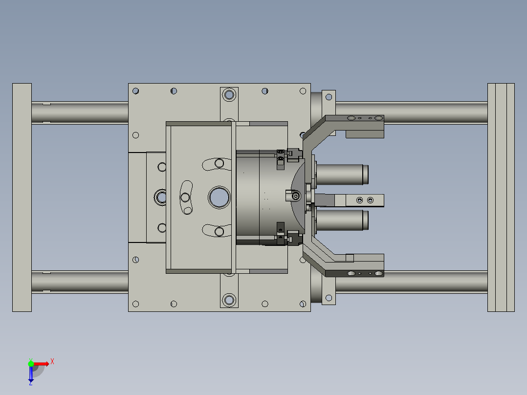 翻转de1机构俯视图