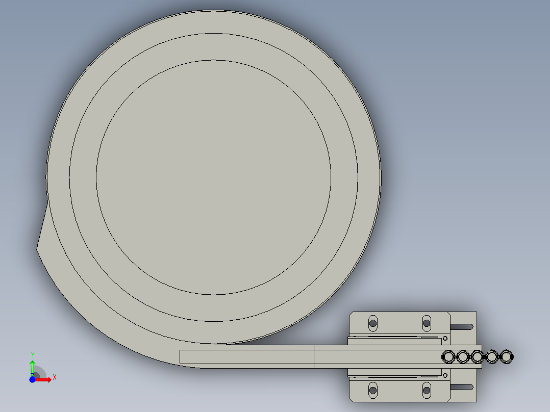 轴套进料振动盘组件前视图