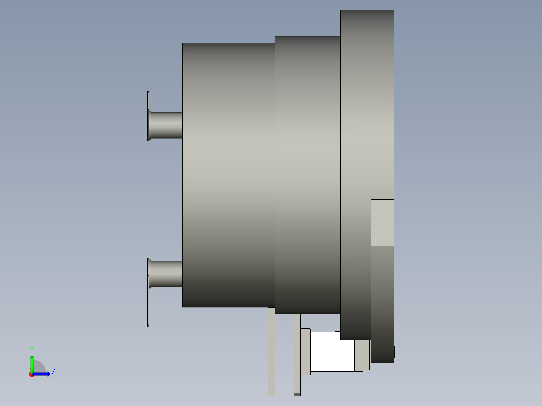 轴套进料振动盘组件左视图