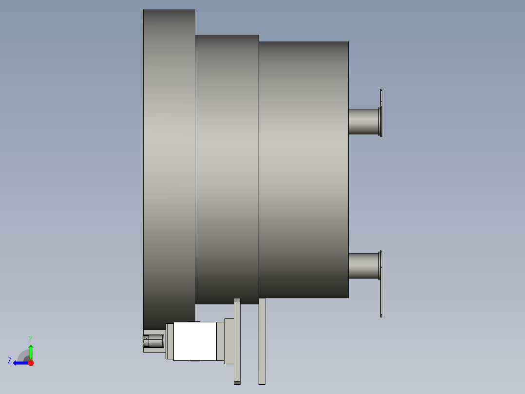 轴套进料振动盘组件右视图