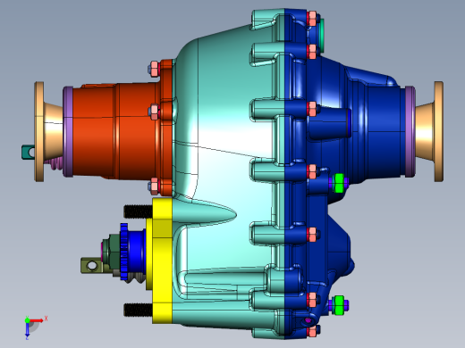 轻型载货汽车的底盘变速箱俯视缩略图