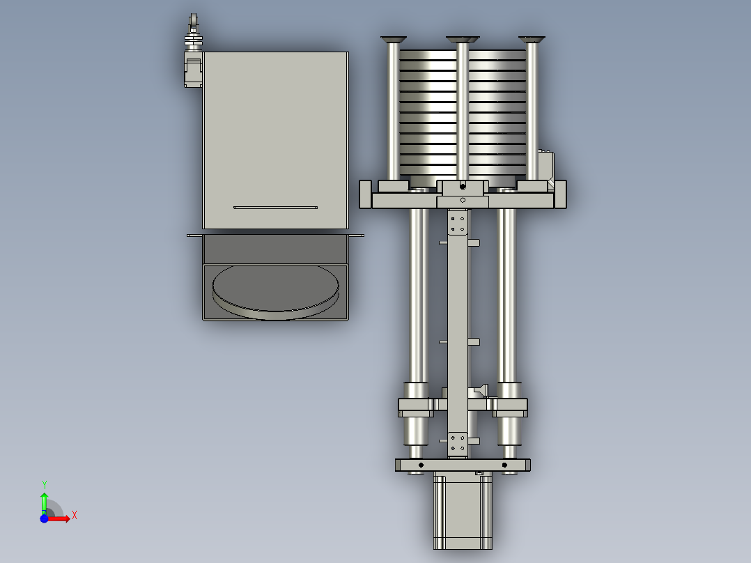 CYBM-07-A500A-洁布升降机构前视图