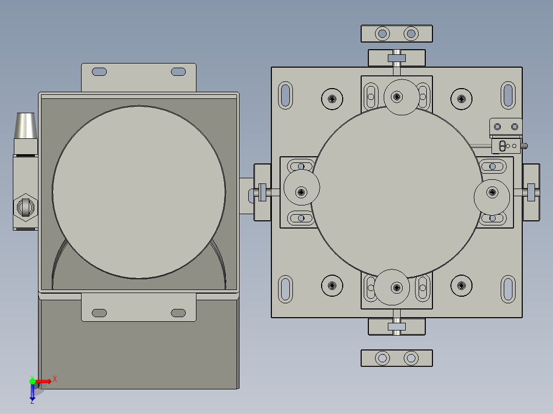 CYBM-07-A500A-洁布升降机构俯视图