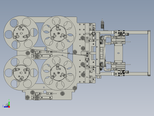 2018SOLIDWORKS1000Z贴铜箔机构右视缩略图