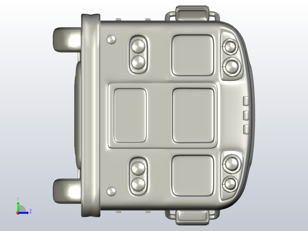 北美校车左视图