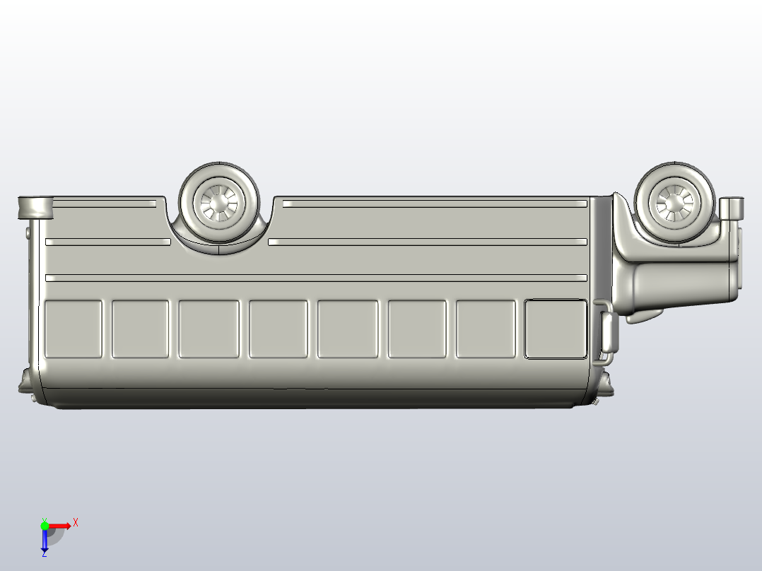 北美校车俯视图