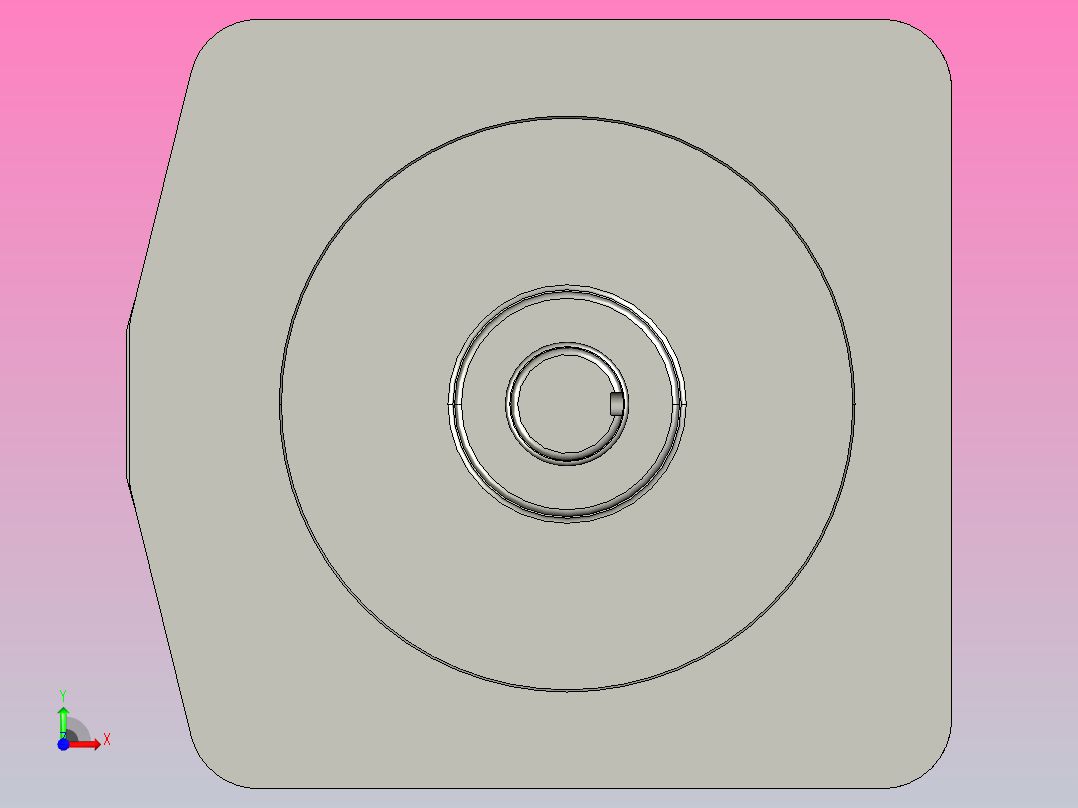 小型三相带刹车三维1.5KW4#LS三相带刹车前视图