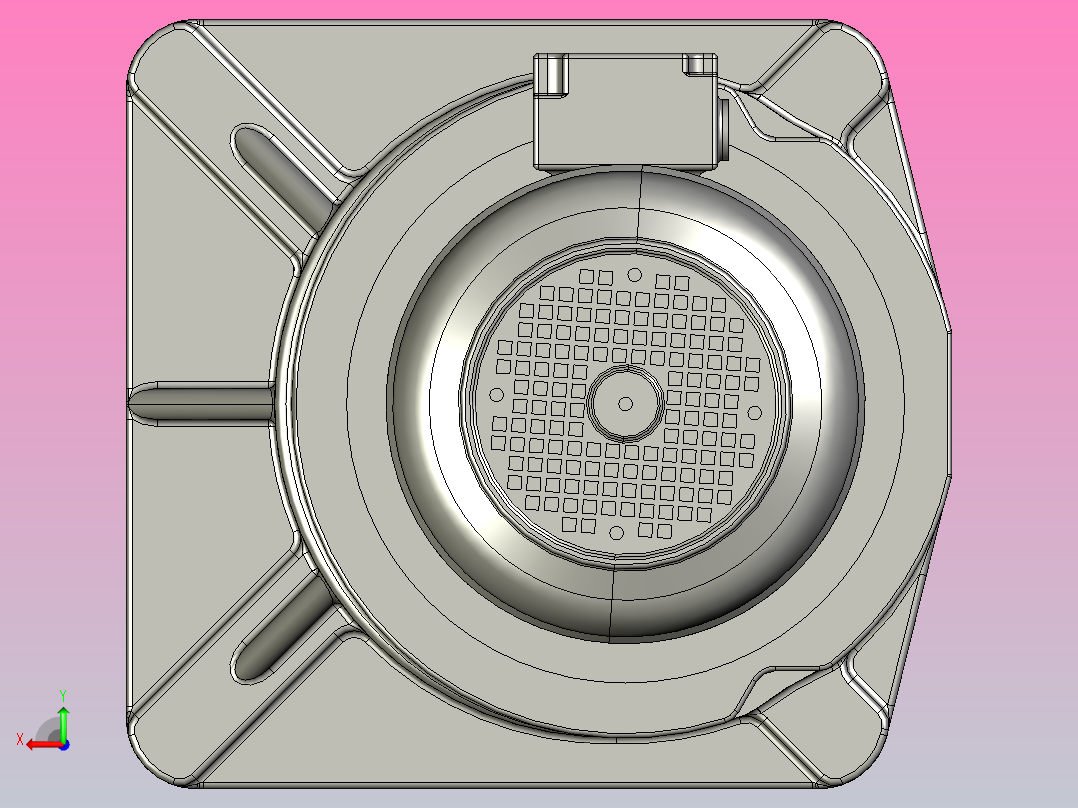 小型三相带刹车三维1.5KW4#LS三相带刹车后视图