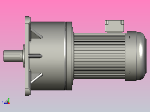 小型三相带刹车三维1.5KW4#LS三相带刹车右视缩略图