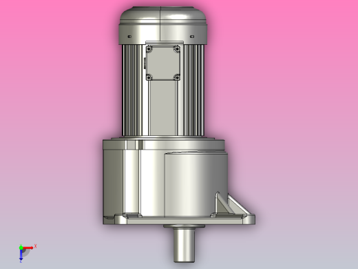 小型三相带刹车三维1.5KW4#LS三相带刹车俯视缩略图