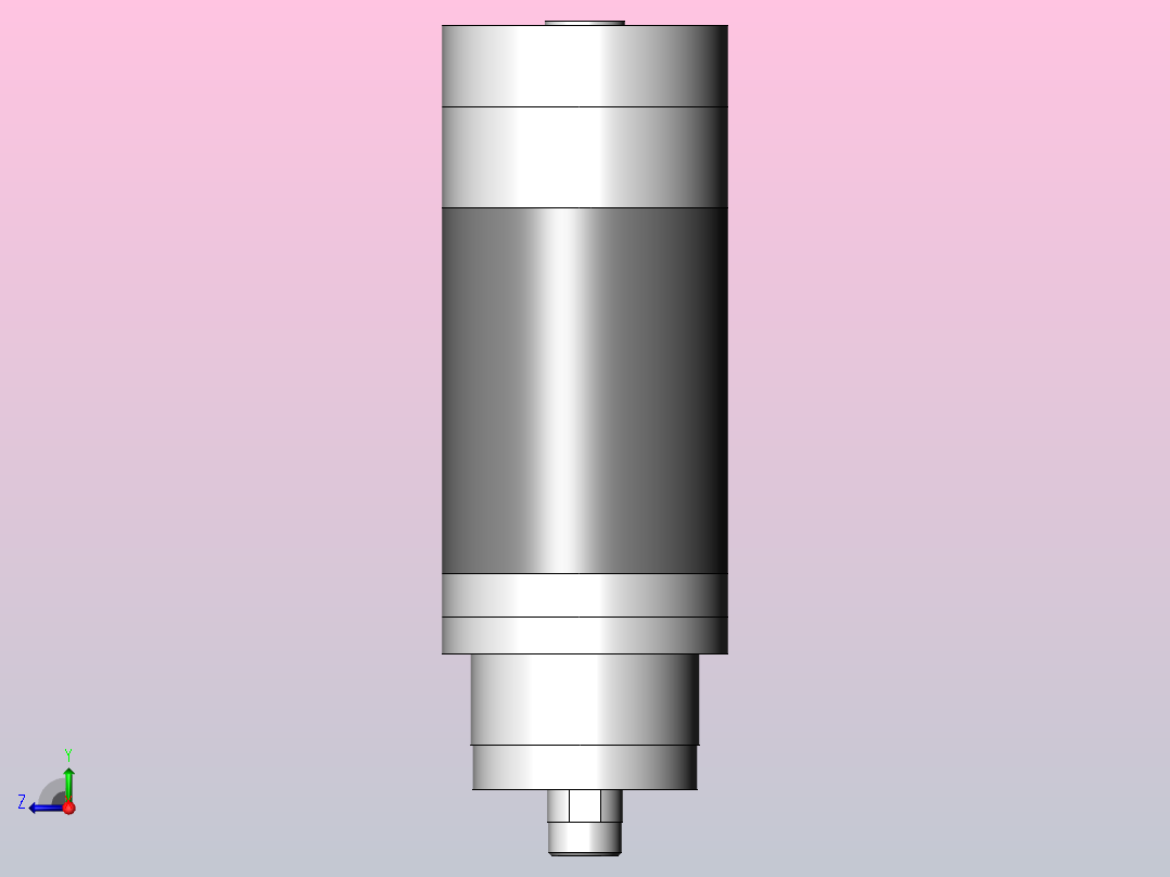 恒功率电主轴GDK系列右视图