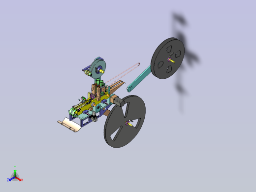 一款电感字符极性检测及包装设备3D模型