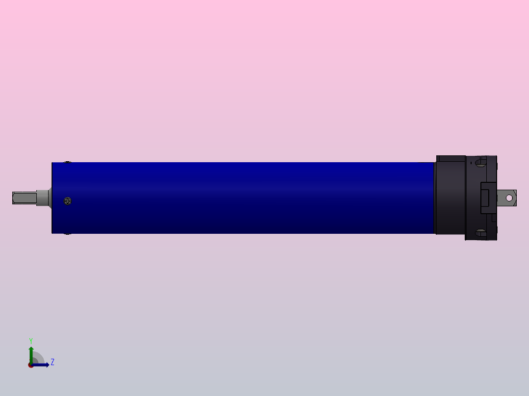 SM45S标准型管状电机[SM45S-10-15] (2)左视图