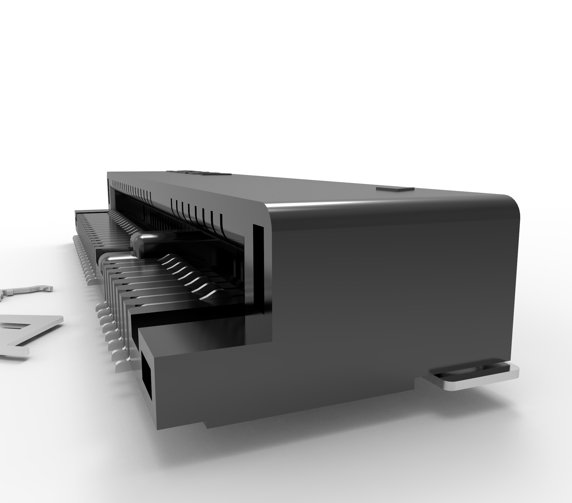 LOTES微型PCIE MSATA 4.0H 52P连接器