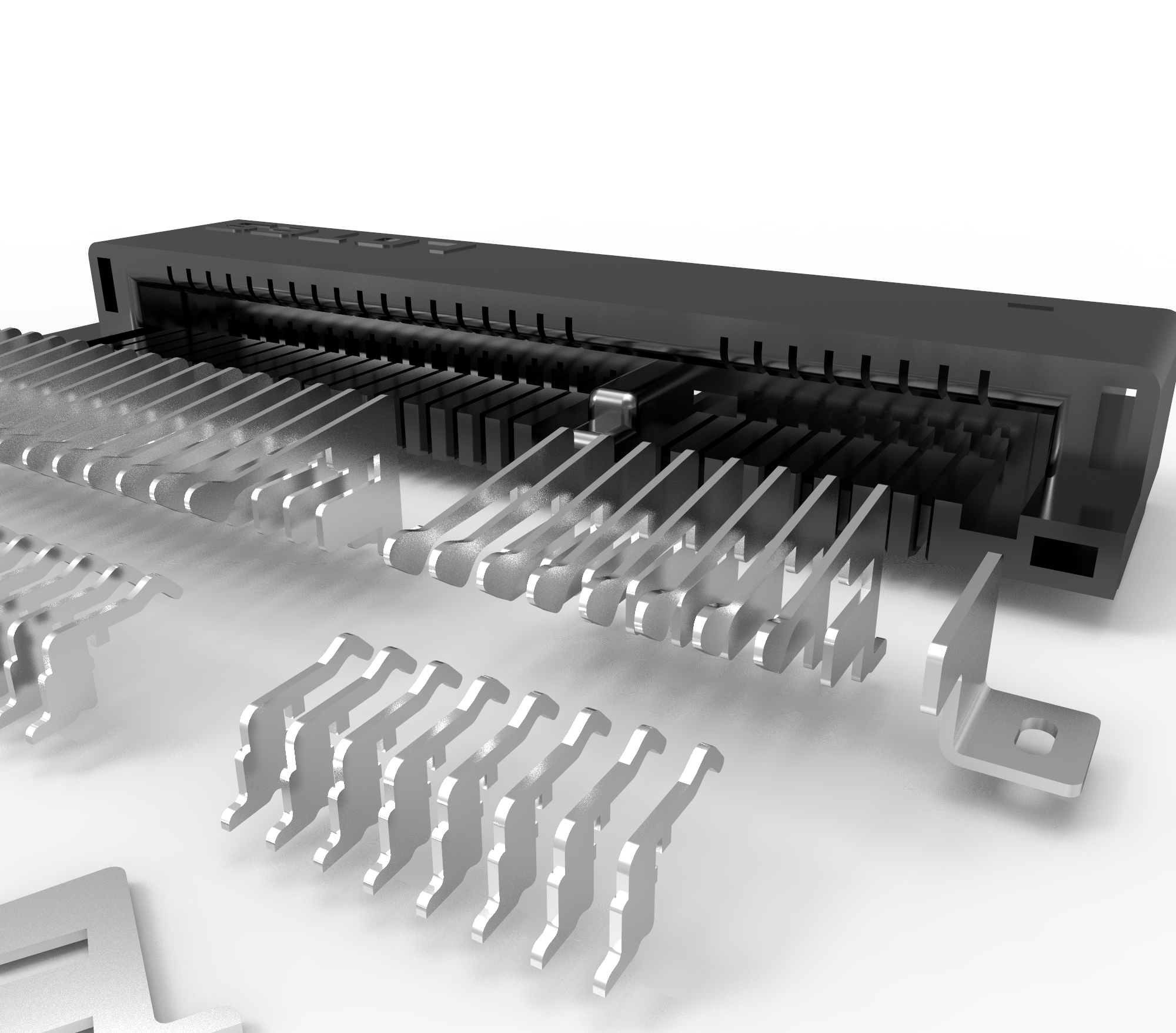 LOTES微型PCIE MSATA 4.0H 52P连接器
