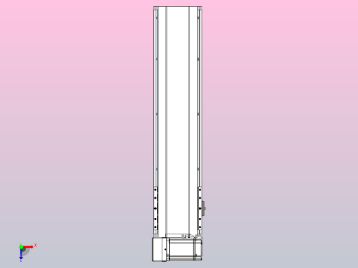 皮带直线轴半封闭可选导轨TPA-HNB-175D-140-L550-LU-C-P75-N3俯视缩略图