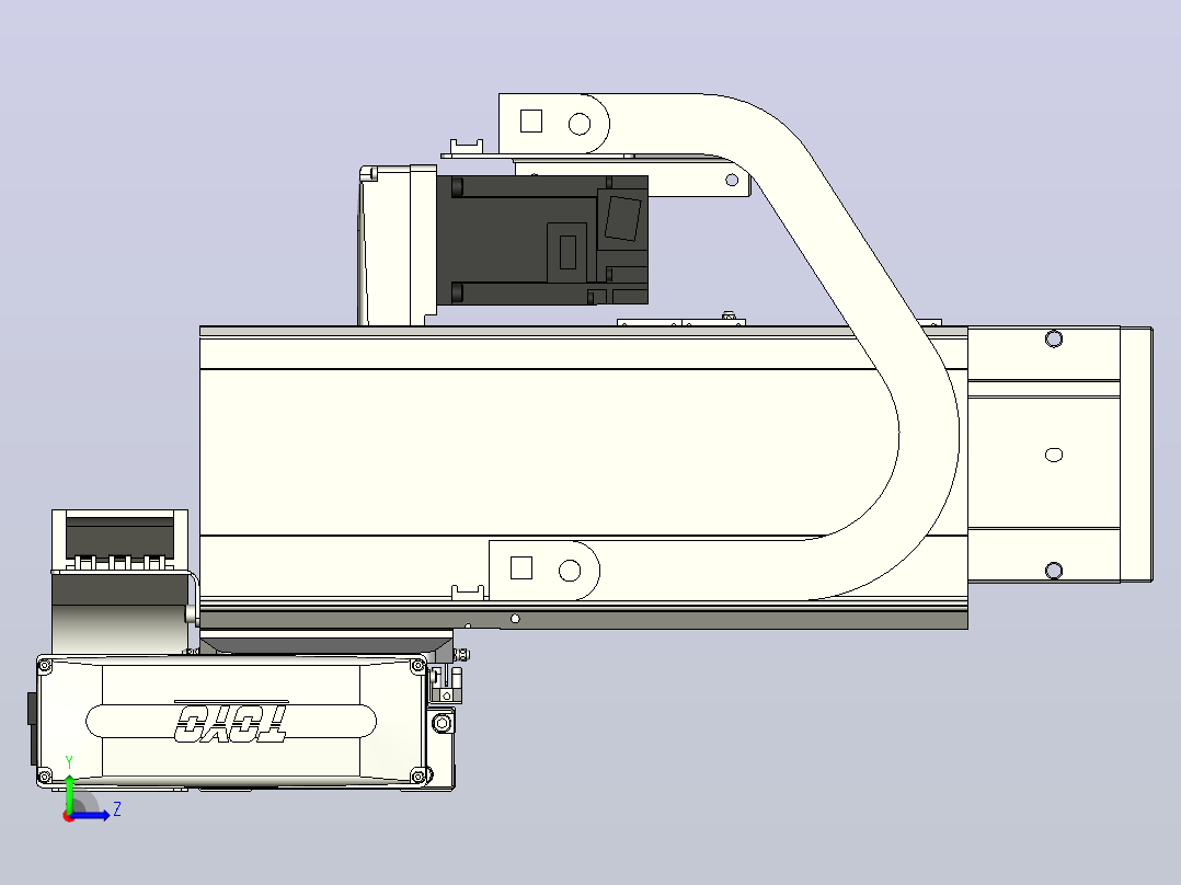 XYGT440-A3-A-50-100-M-C-001负载3-57KG 丝杆模组 XY悬臂组合 XYGT440-A3 替换台湾TOYO东佑达滑台直线模组左视图