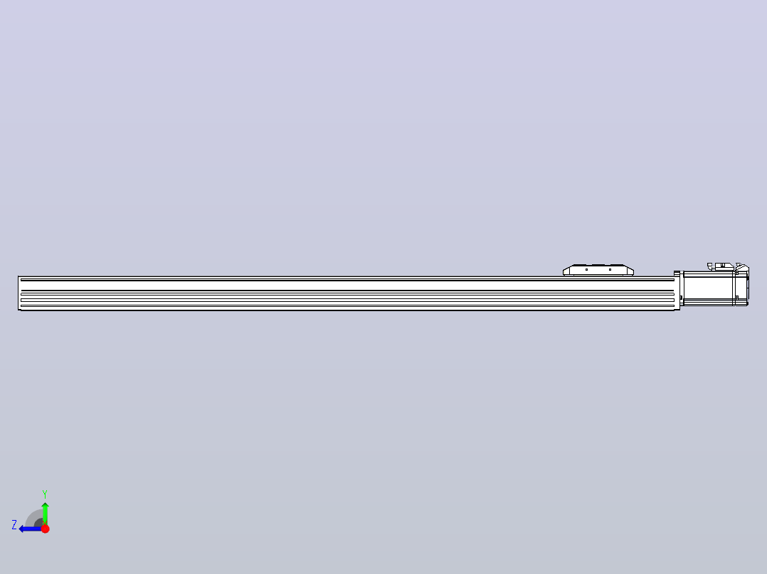 滚珠丝杠直线轴带导轨全封闭TPA-HCR-85D-1610C-L900-M-C-P20-N3右视图