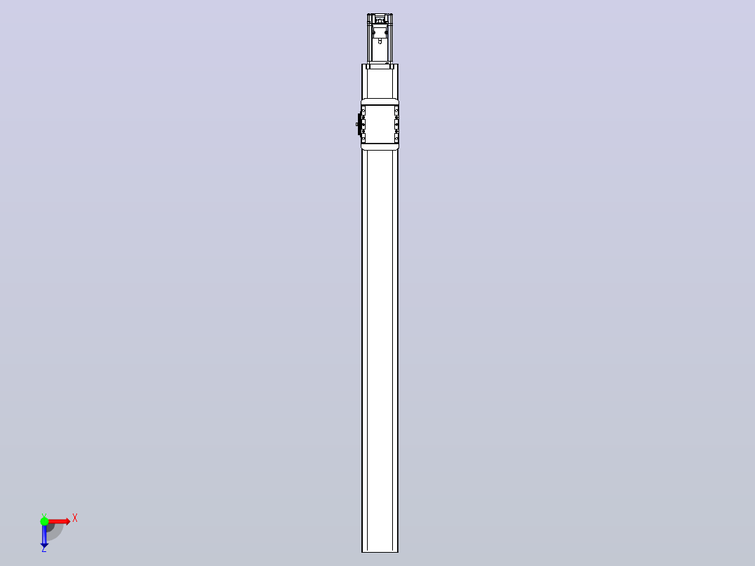 滚珠丝杠直线轴带导轨全封闭TPA-HCR-85D-1610C-L900-M-C-P20-N3俯视图