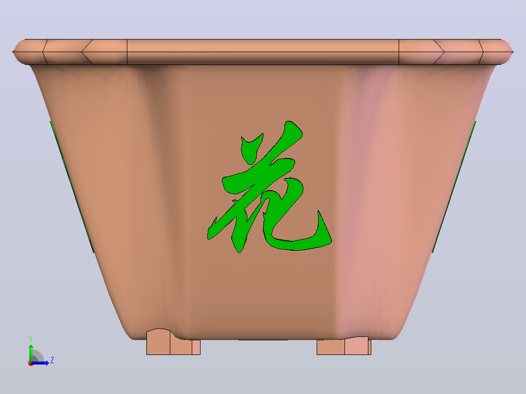 花盆-2011版左视图