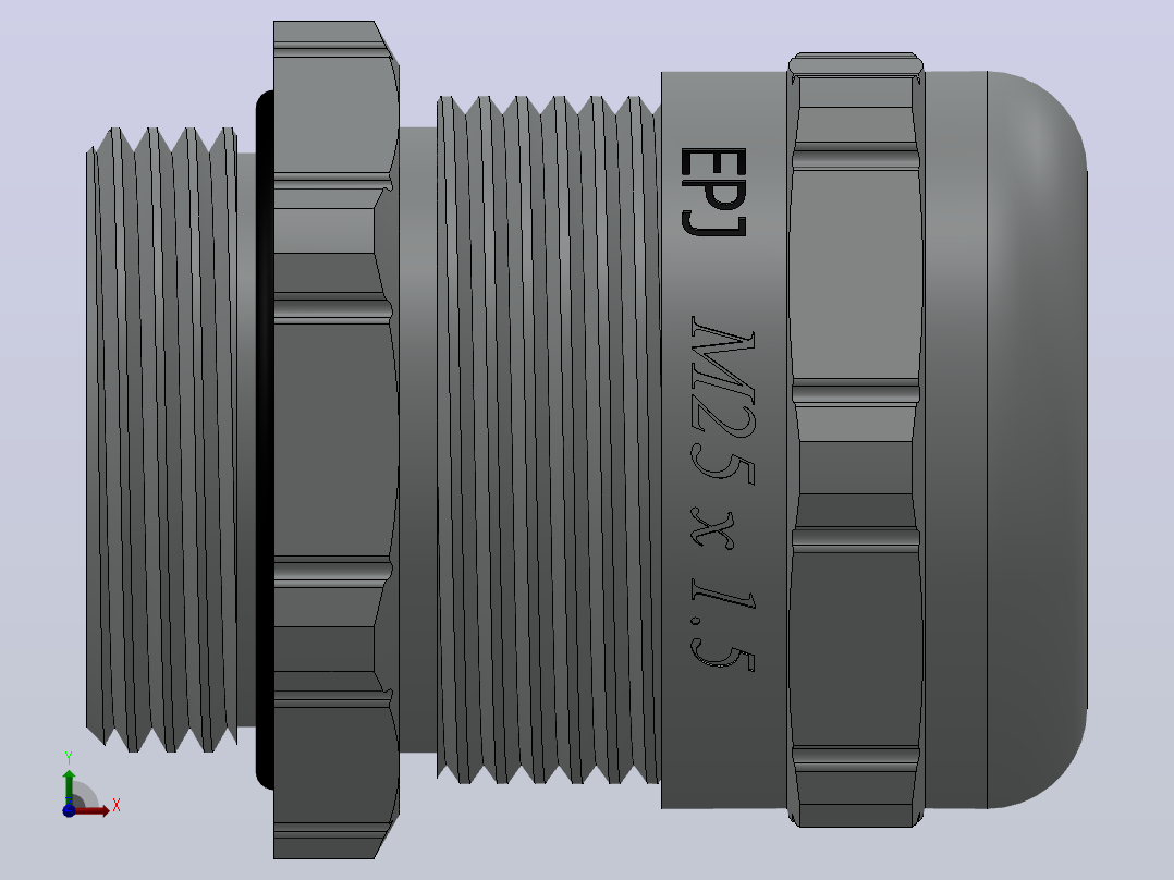 导缆器 M25x1.5前视图
