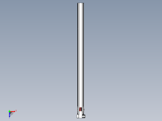 皮带直线轴半封闭可选导轨TPA-HNB-120D-110-L1900-LP-C-P40-N3俯视缩略图