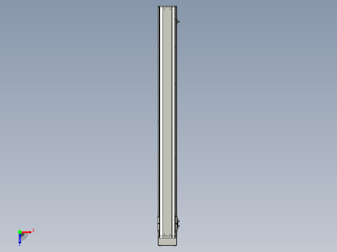 SYS12-1050-BM-200W滚珠花健、支撑座、滚珠丝杠、交叉导轨、直线模组.STEP俯视图