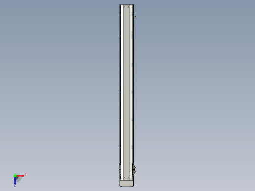 SYS12-1050-BM-200W滚珠花健、支撑座、滚珠丝杠、交叉导轨、直线模组.STEP俯视缩略图