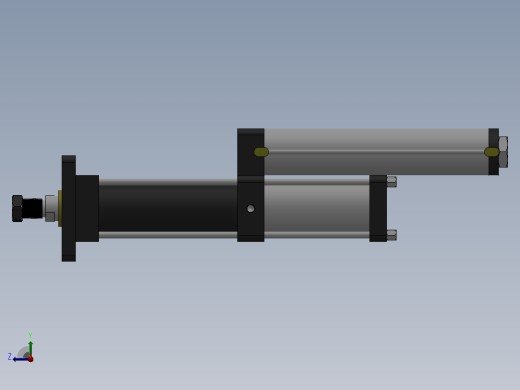 MPT-3T系列标准型[MPT-63-150-10-3T-M2-S1-0°]气压增压缸右视缩略图
