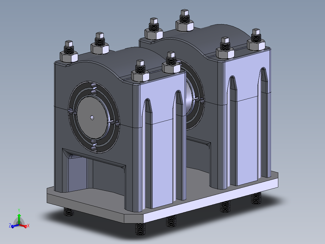 轴承座User Library-gearmount主视图