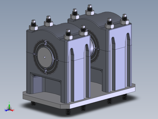 轴承座User Library-gearmount主视缩略图
