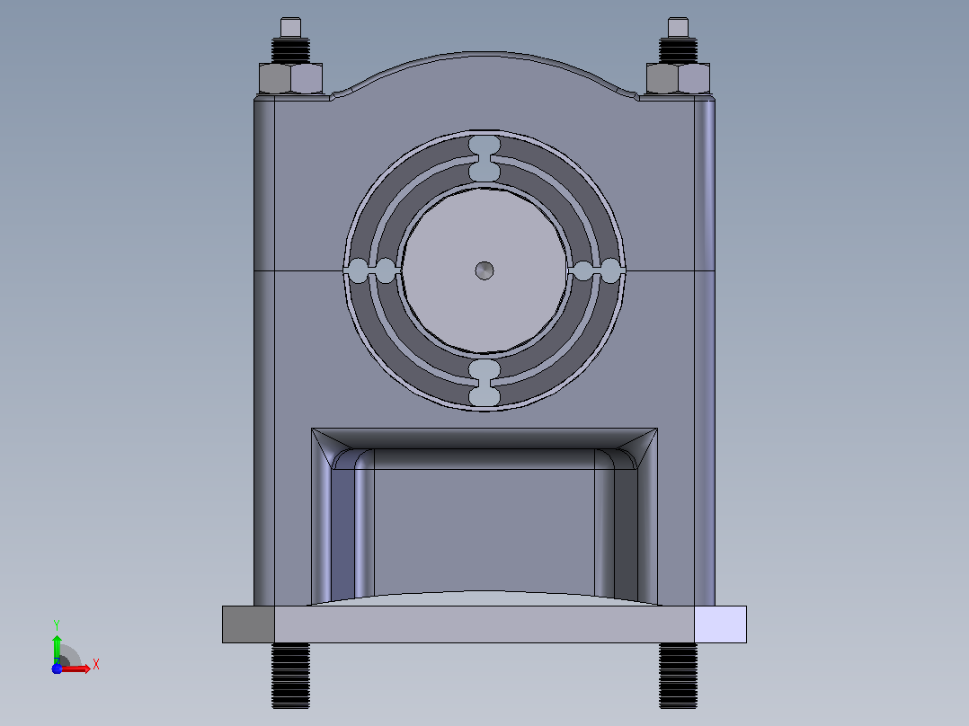 轴承座User Library-gearmount前视图
