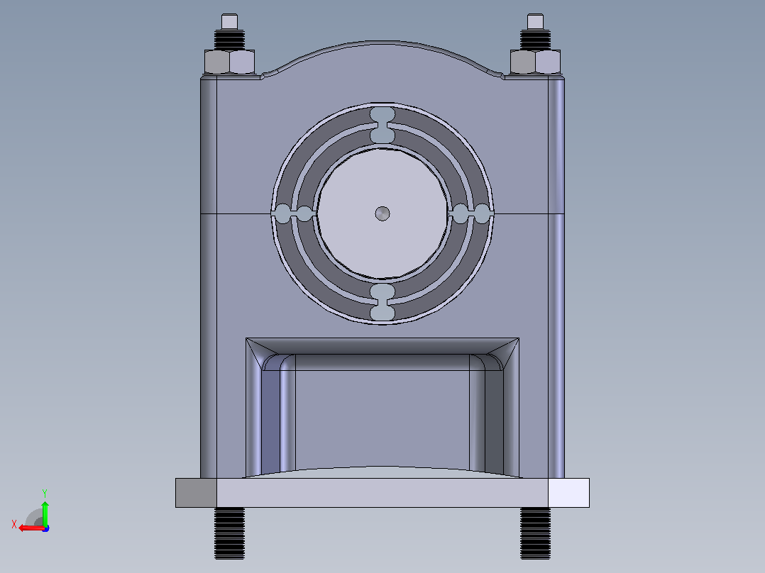 轴承座User Library-gearmount后视图