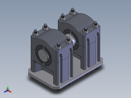 轴承座User Library-gearmount正等轴测缩略图