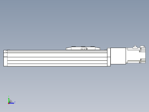 滚珠丝杠直线轴内置导轨TPA-GCR-80-1610C-L200-M-M40-N3左视缩略图