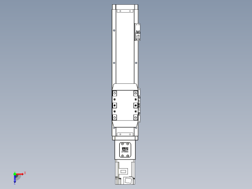 滚珠丝杠直线轴内置导轨TPA-GCR-80-1610C-L200-M-M40-N3俯视缩略图