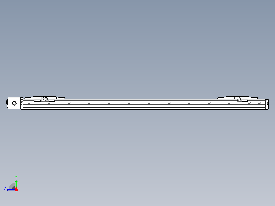 皮带直线轴双滑块型TPA-GCBS-120-P70-L375-DR-M20-N3右视图