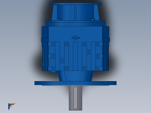 RF137ZP斜齿轮减速机RF137-7.59-M1-P180-Φ550俯视缩略图