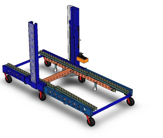 液压升降机 车厢升降机构3D数模图纸 Solidworks设计 附IGS格式缩略图