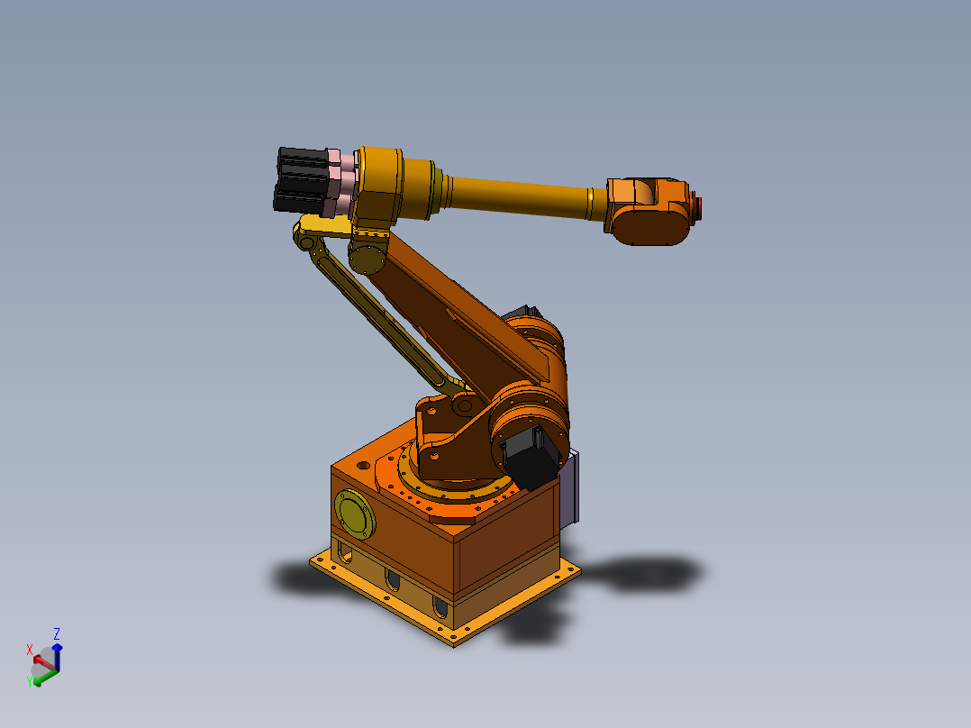 automatic 6axis robot 6kg正等轴测图