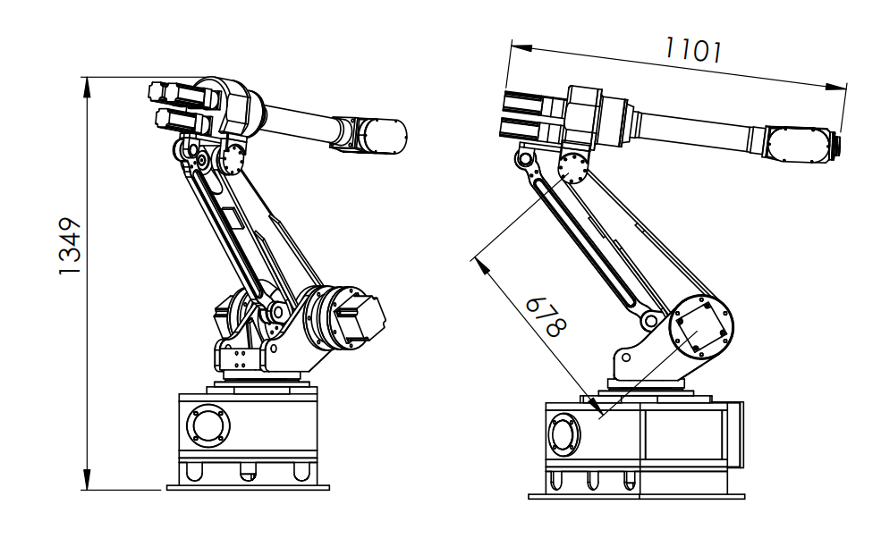 automatic 6axis robot 6kg