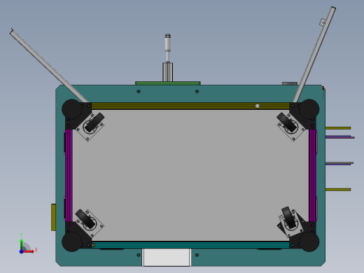 自动车水口机（sw19可编辑+工程图+cad）前视缩略图